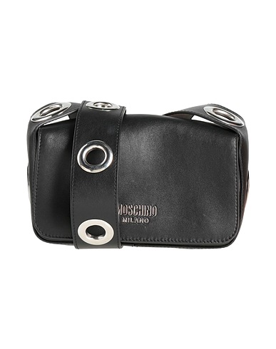 MOSCHINO Cross-body bags Black Leather