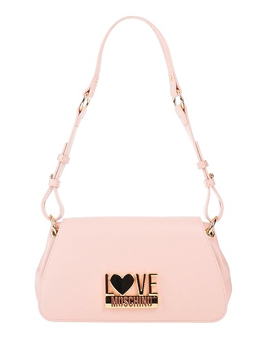 LOVE MOSCHINO Shoulder bag Light pink 100% Polyurethane