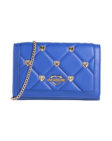 LOVE MOSCHINO Across-body bag BLU CHINA 100% Recycled polyurethane