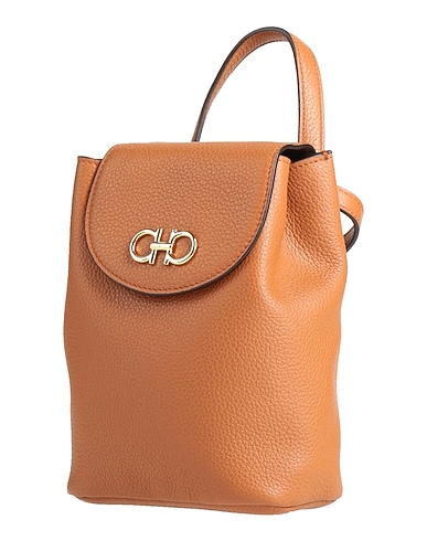FERRAGAMO Backpacks Tan Calfskin