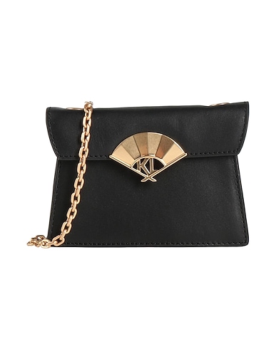 KARL LAGERFELD Across-body bag NERO 100% Cow leather