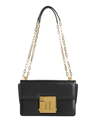 TOM FORD Shoulder bag Black Sheepskin, Brass