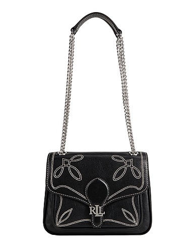 LAUREN RALPH LAUREN Shoulder bag STITCHED SMALL BRADLEY CONVERTIBLE BAG
 Black 100% Cow leather