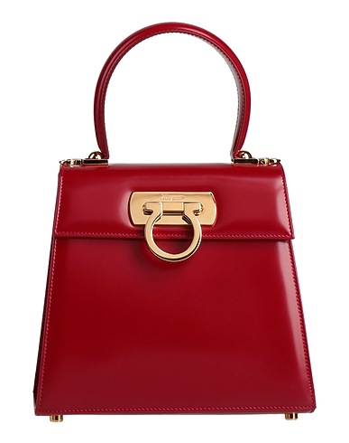FERRAGAMO Borsa a mano Bordeaux Pelle di vitello