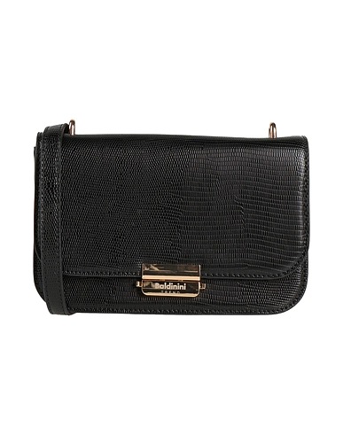 BALDININI Cross-body bags Black 95% Polyurethane, 5% Metal
