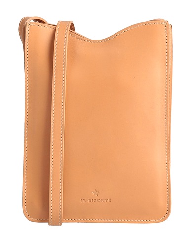 IL BISONTE Across-body bag Beige Leather