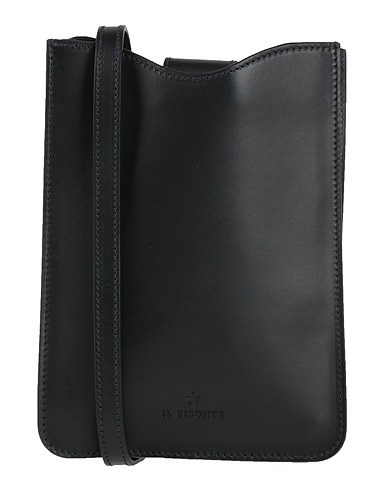 IL BISONTE Cross-body bags Black Leather