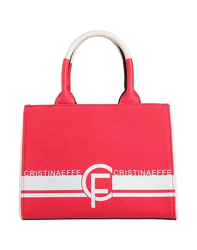 CRISTINAEFFE Handbag Red 95% Cotton, 5% Polyurethane