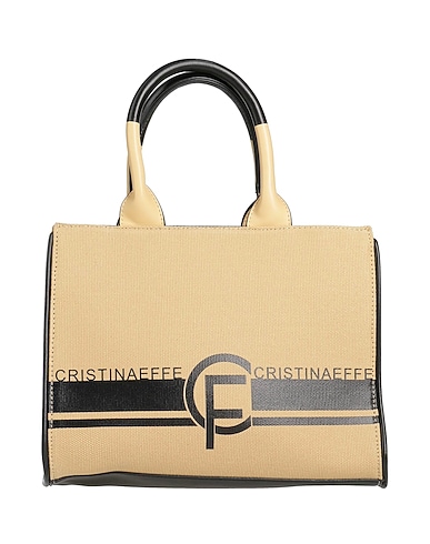 CRISTINAEFFE Handbag Sand 95% Cotton, 5% Polyurethane
