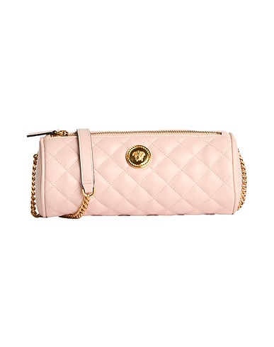 VERSACE Shoulder bag Light pink 100% Lambskin