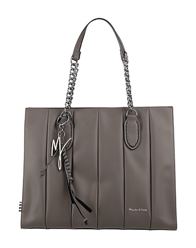 MANILA GRACE Handbag Dark brown 100% Polyurethane