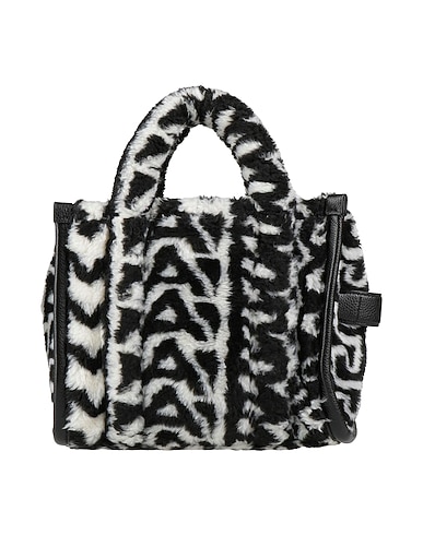 MARC JACOBS Handbag Black 77% Polyester, 23% Acrylic, Cowhide