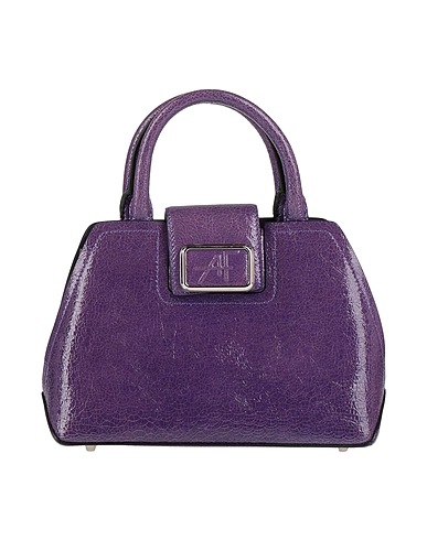 ALBERTA FERRETTI Handbag Purple Leather