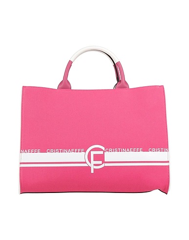 CRISTINAEFFE Borsa a mano Fucsia 95% Cotone, 5% Poliuretano
