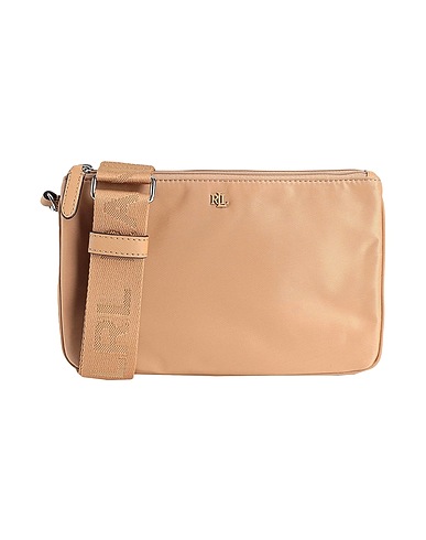 LAUREN RALPH LAUREN Across-body bag Camel 100% Recycled nylon