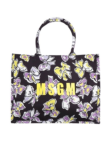 MSGM Handbag Black 100% Cotton