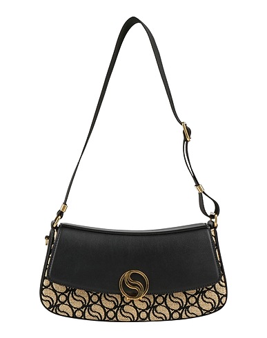 STELLA McCARTNEY Borsa a spalla Beige 100% Poliestere, Poliuretano, Fibre tessili