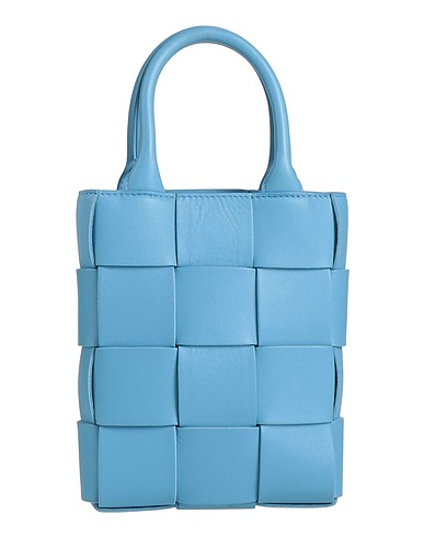 BOTTEGA VENETA Handbag Light blue Leather