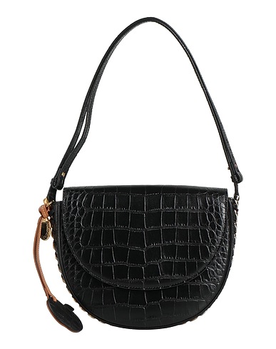 STELLA McCARTNEY Handbag Black 75% Polyester, 25% Cotton