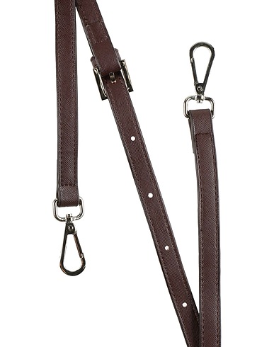 JU'STO Accessoires für Taschen & Anhänger Dunkelbraun Leder