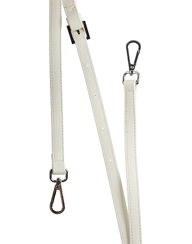 JU'STO Bag accessories & charms Ivory Leather