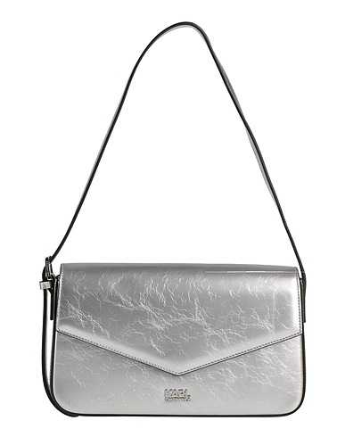 KARL LAGERFELD Handbag Silver Polyurethane