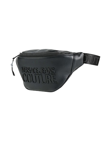 VERSACE JEANS COUTURE Belt Bags Black 100% Polyurethane, Polyurethane resin