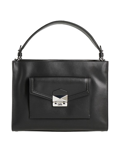 KARL LAGERFELD ハンドバッグ ブラック 牛革 100%