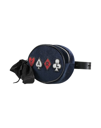 KARL LAGERFELD Belt Bags Midnight blue 70% Polyester, 30% Cow leather