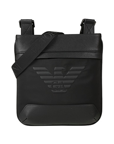 EMPORIO ARMANI Cross-body bags Black 100% Polyurethane, Polyester, Polyamide, Regenerated leather