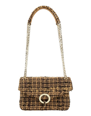 SANDRO Handtasche Kamel 54% Baumwolle, 27% Acryl, 13% Polyester, 4% Wolle, 2% Andere Fasern