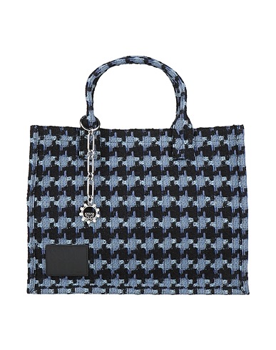 SANDRO Handtasche Blau 54% Baumwolle, 27% Acryl, 13% Polyester, 4% Wolle, 2% Andere Fasern