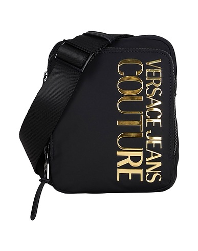 VERSACE JEANS COUTURE Cross-body bags Black 100% Polyester