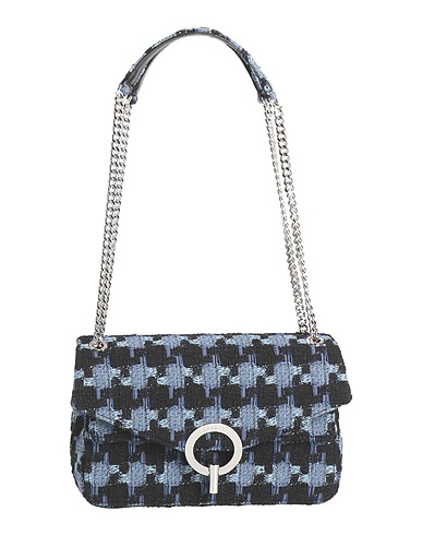 SANDRO Handbag Blue 56% Cotton, 22% Polyester, 21% Acrylic, 1% Other Fibres