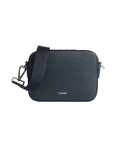 SANDRO Across-body bag Midnight blue 71% Polyester, 29% Polyurethane