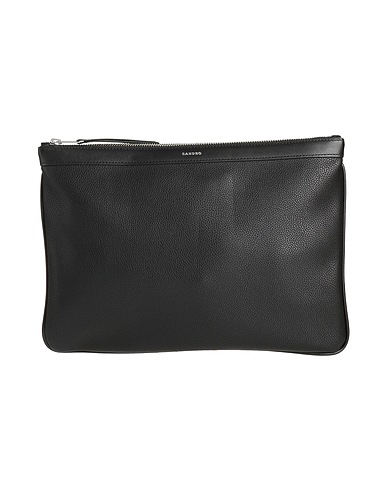 SANDRO Handbag Black 100% Polyurethane, Cowhide