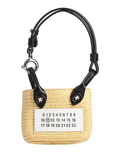 MAISON MARGIELA Handbag Beige 85% Cellulose, 15% Polyester, Cow leather
