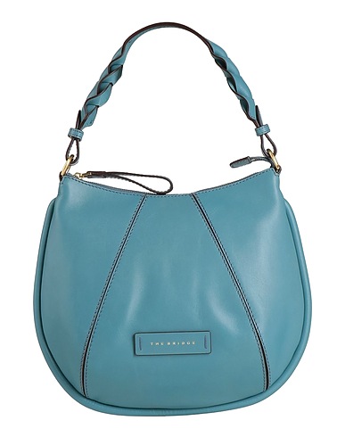 THE BRIDGE Handbag Slate blue Leather