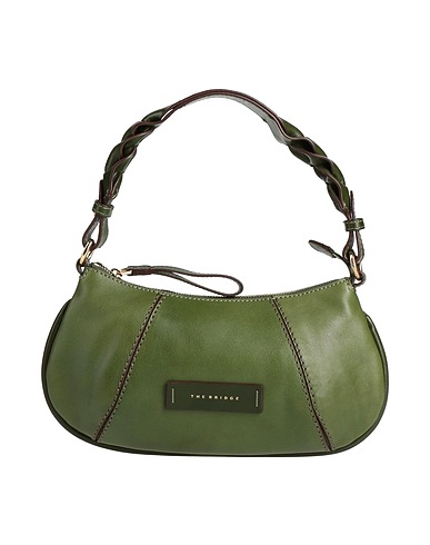 THE BRIDGE Handbag Military green Leather