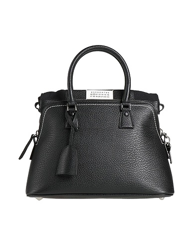 MAISON MARGIELA Handtasche Schwarz Rindsleder, Baumwolle, Polyester, Andere Fasern