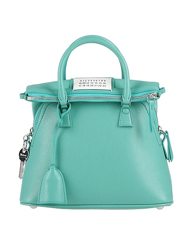 MAISON MARGIELA Handtasche Tūrkis 100% Ziegenleder, Rindsleder, Messing, Zink, Aluminium