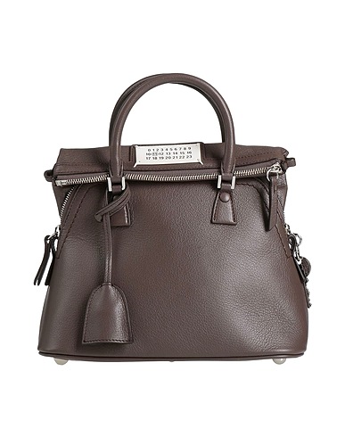 MAISON MARGIELA Handbag Dark brown 100% Goat skin, Cow leather, Brass, Zinc, Aluminium