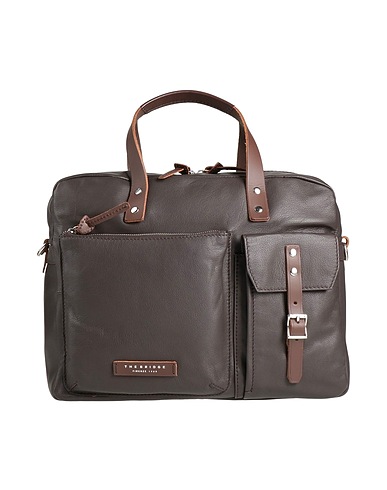 THE BRIDGE Handbag Dark brown Leather