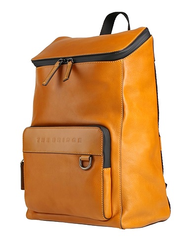 THE BRIDGE Rucksacks Camel Leather, Textile fibres