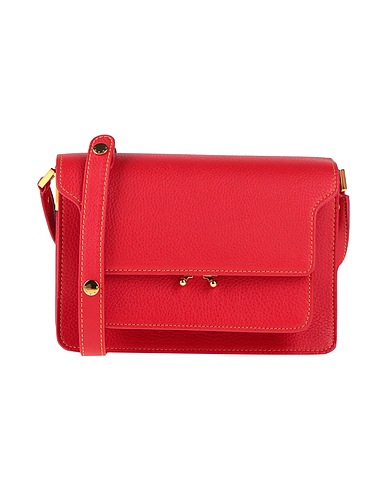 MARNI Across-body bag Red 95% Cow leather, 5% Brass
