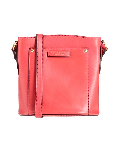 THE BRIDGE Across-body bag Brick red Cow leather, Vegetable-tanned leather