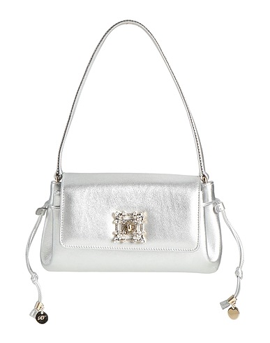 ROGER VIVIER Handbag Silver Leather