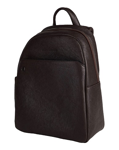 PIQUADRO Rucksacks Dark brown Leather