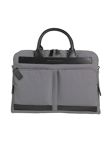 PIQUADRO Borsa a mano Grigio Pelle di bovino, EVA (Etilene - Vinil - Acetato), Poliestere, Nylon, Metallo