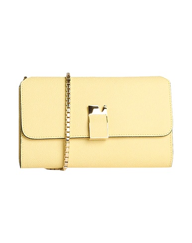 VALEXTRA Handbag Pastel yellow Calfskin